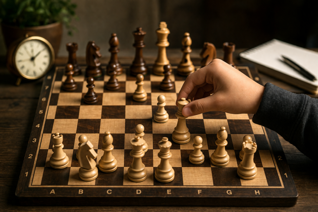 Chess board beginner move