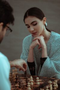 Competitive chess players during FIDE Candidates Tournament 2026