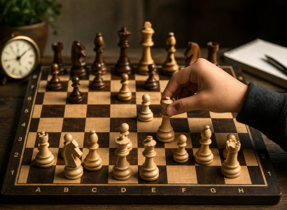 Chess board beginner move