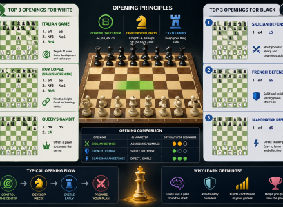Chess openings infographic