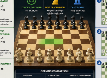 Chess openings infographic